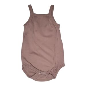 Kate Quinn Organics Halter One-piece Bodysuit Brown Baby Girls 18-24 Months